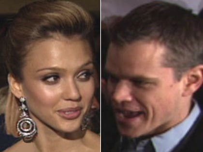 Jessica Alba and Matt Damon