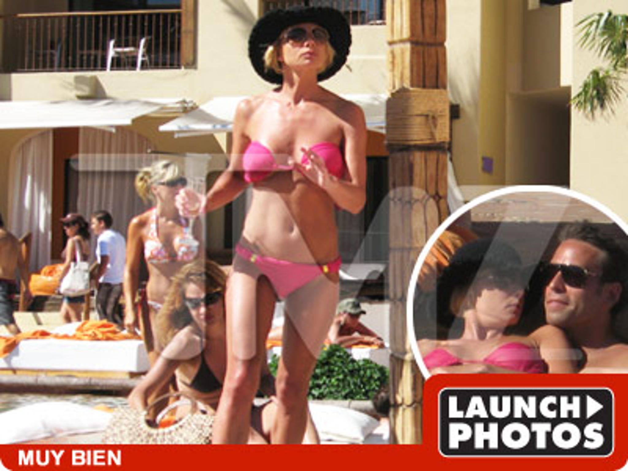 Jaime Pressly Flaunts Bikini and New Man