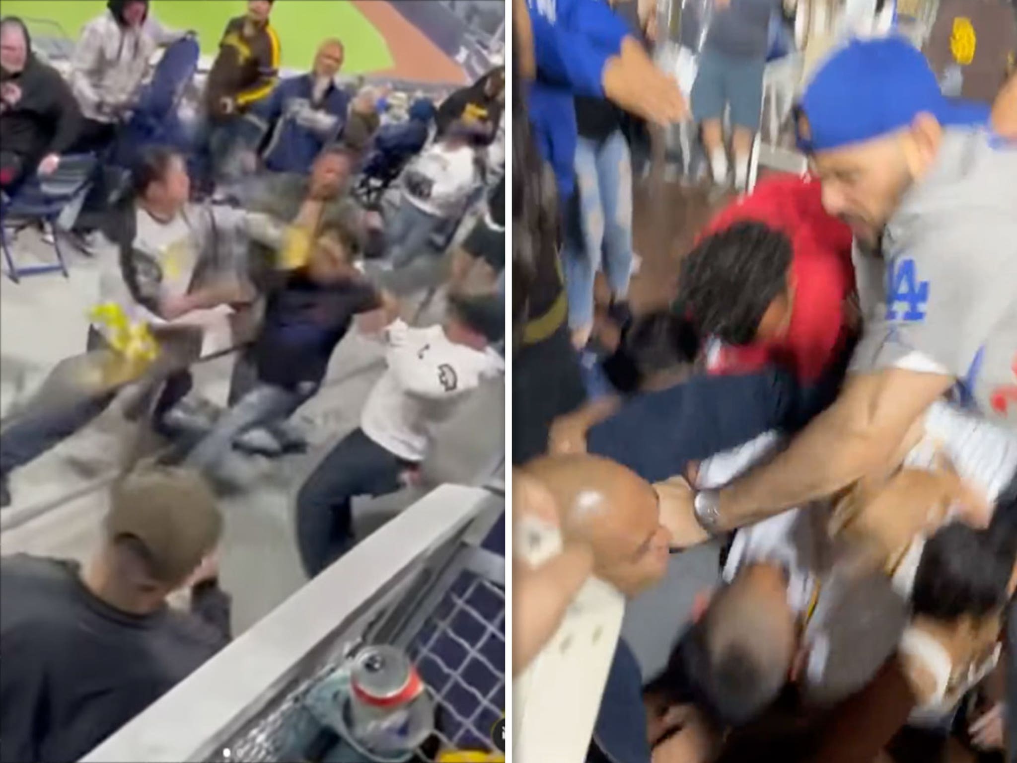 Dodgers Fan Socked In Face In Insane Fistfight At Padres Game