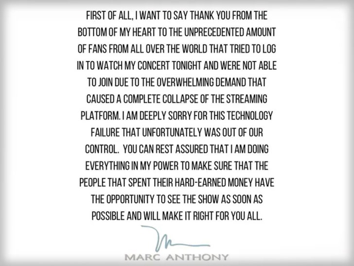 marc anthony statement