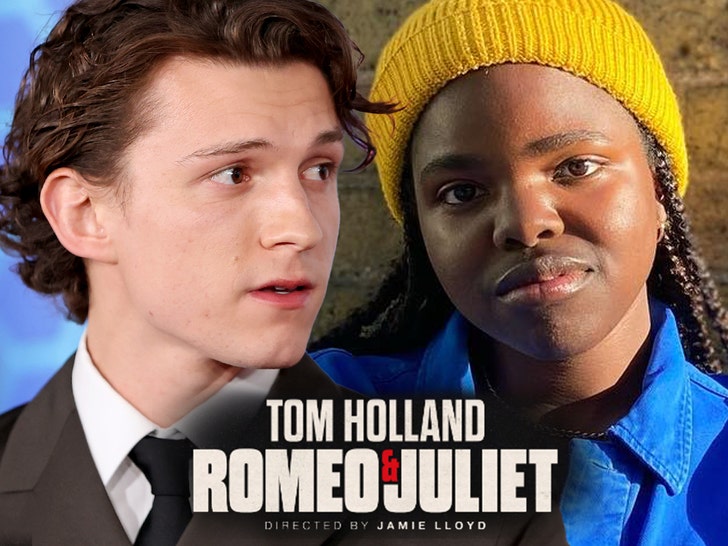 tom holland y Francesca Amewaduh-Rivers en Romeo y Julieta