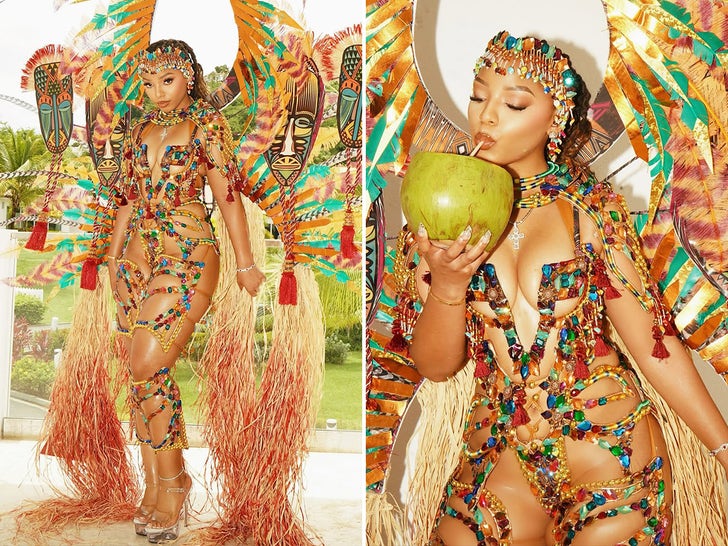 Chloe Bailey's Fabulous Look For Carnival In St. Lucia