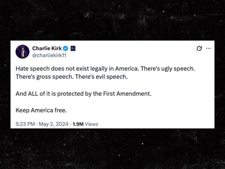 Charlie Kirk liberdade de expressão x 1