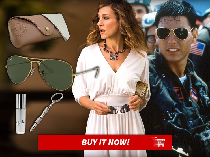 Top-Gun-Sex-And-The-City-2-Ray-Ban-RB3025-Aviator-Classes-Eyewear-Kit-Cool-Movie-Sunglasses-MAIN
