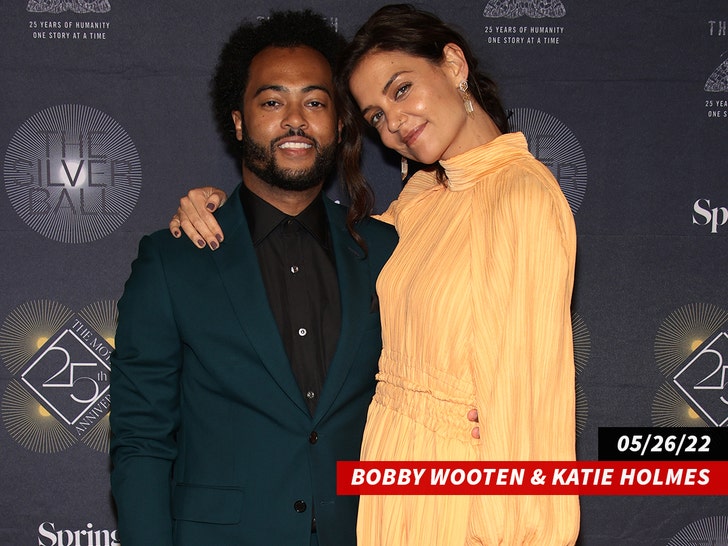 katie holmes and bobby wooten getty