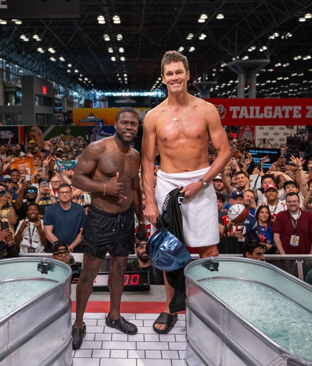 Kevin Hart vs. Tom Brady -- Shirtless Studs Edition