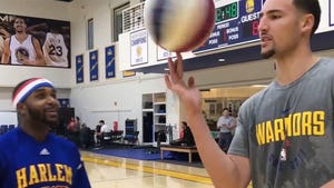 Klay Thompson Schooled in Art of 4-Point Shot by Harlem Globetrotters