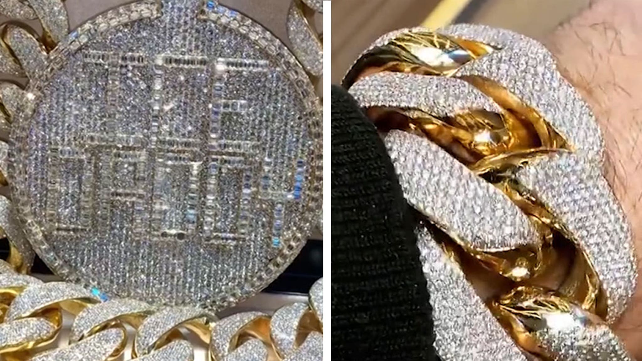 The wife of Gucci Mane gives him the ‘biggest’ Cuban link chain and pendant