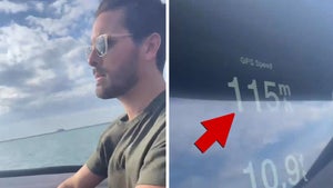 Scott Disick and Son Mason Hang Out in Miami, Scott Goes Speedboating