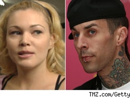 Shanna Moakler and Travis Barker