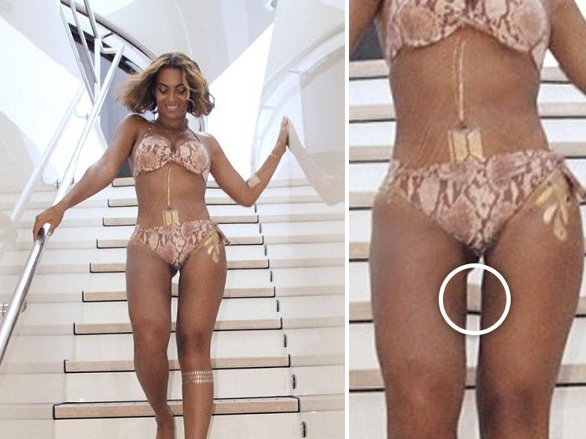 Poetry bribe goose Beyonce -- Accused of Photoshopping Bikini Photo