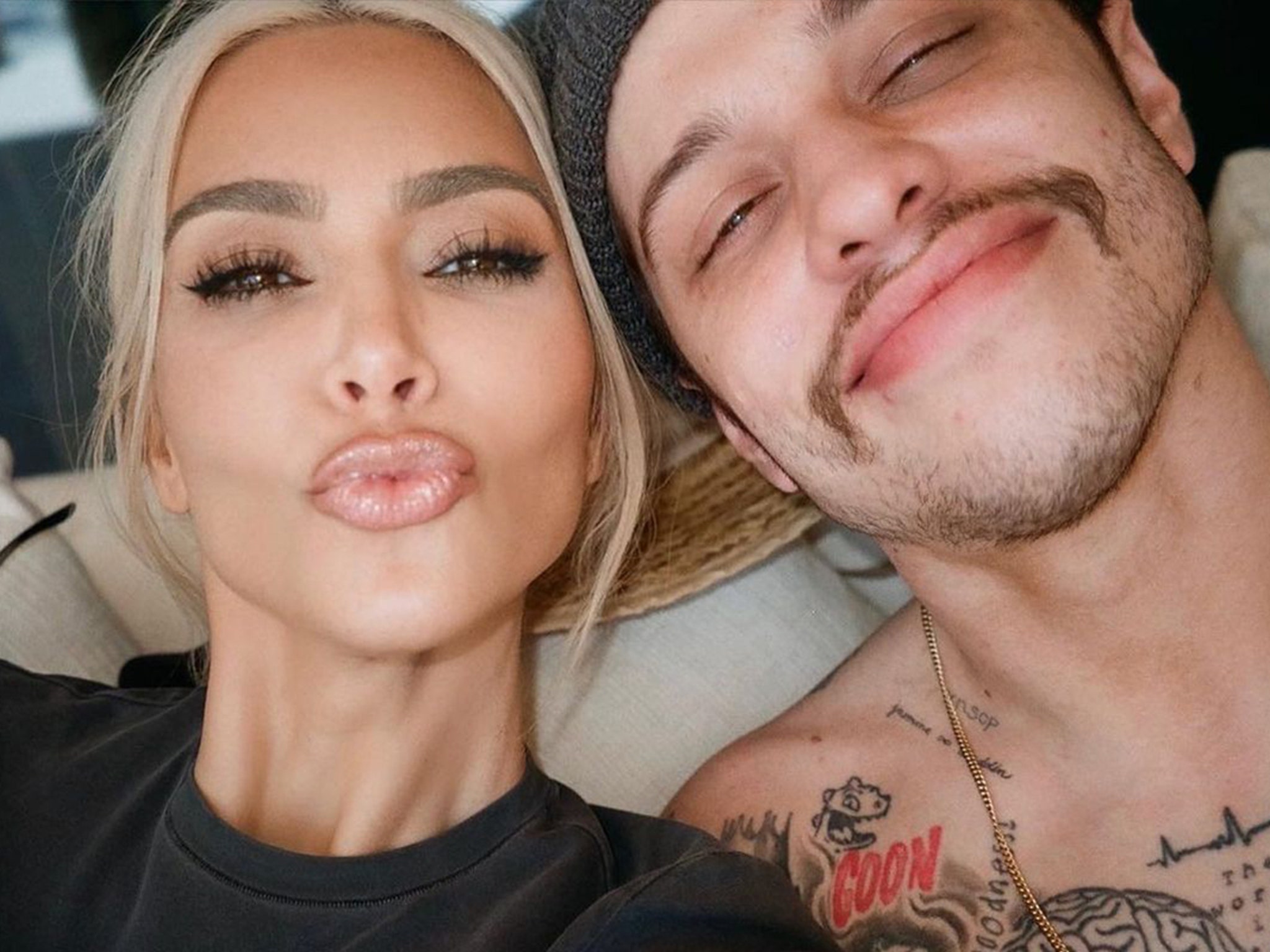 Kim Kardashian Posts Flirty Pics With Pete Davidson, Still Going Strong