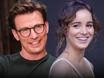 chris evans and Alba Baptista getty 1