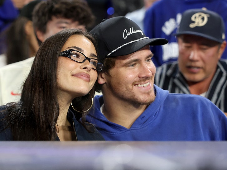 The Biebers, Jacob Elordi, Madison Beer and More Attend World Series Game 3 1 Stars at World Series Game 3 in Los Angeles getty 2
