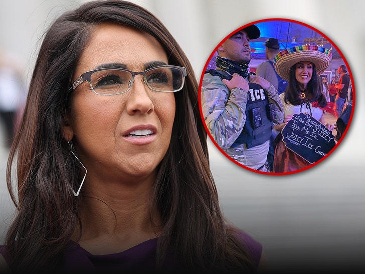 Lauren Boebert halloween costume handout getty 1