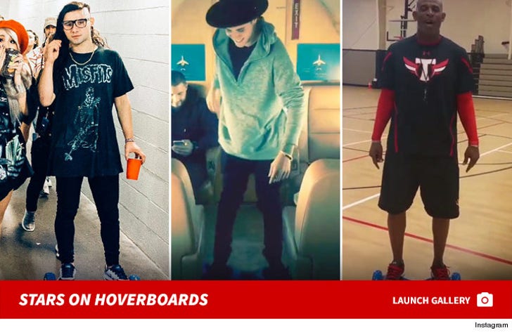 Celebrity Hoverboard Photos