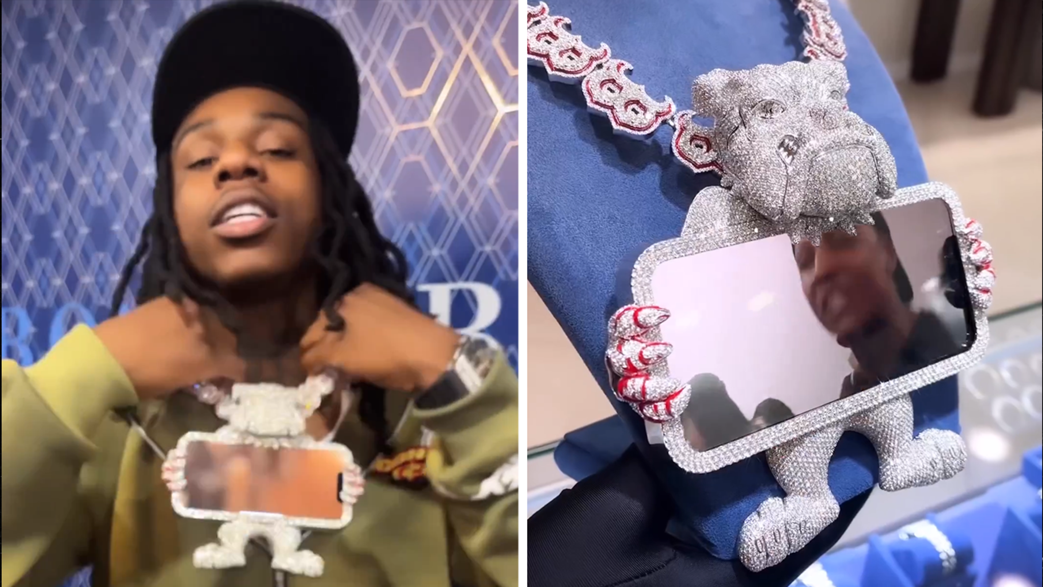 Polo G Memorializes Late Friend BMoney with iPhone Chain & Pendant