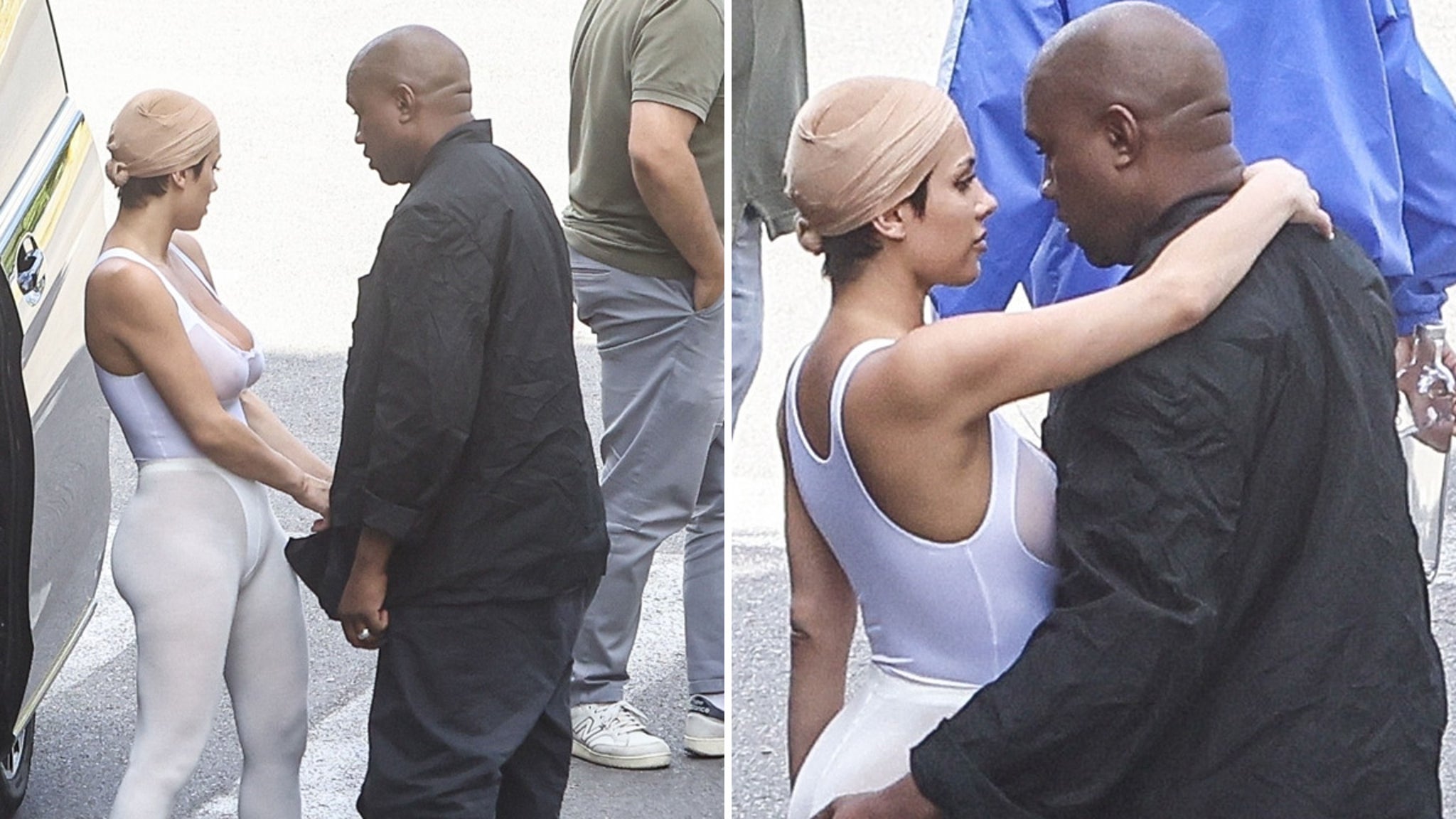 Kanye West Goes Barefoot Gets Handsy With Wife Bianca Censori My Blog