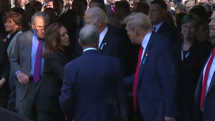 Donald Trump & Kamala Harris Shake Hands at 9/11 Ceremony After Heated Debate