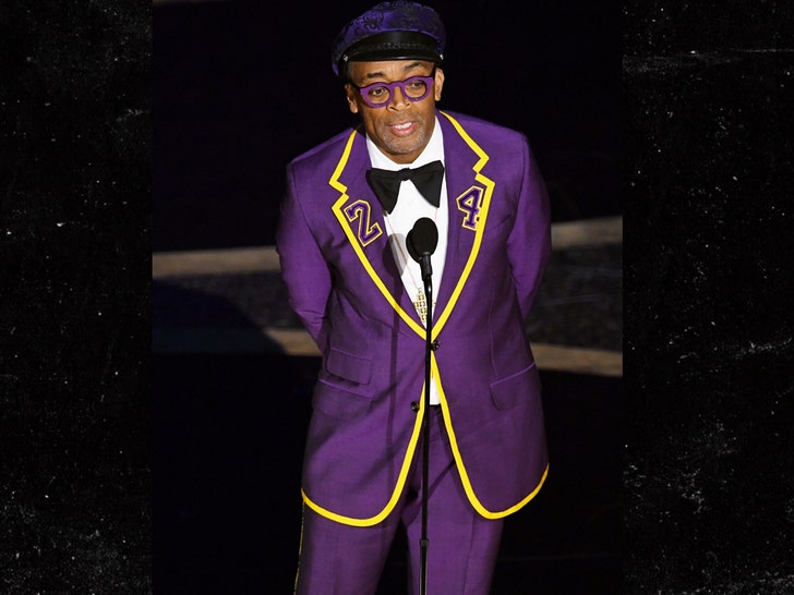 Spike Lee Wears a Custom Suit in Tribute to Kobe Bryant to the Oscars