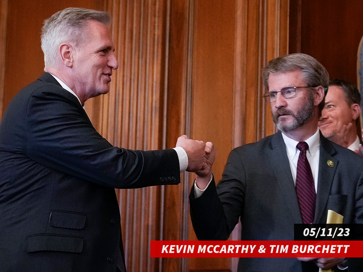 Kevin McCarthy fist bumps Rep. Tim Burchett