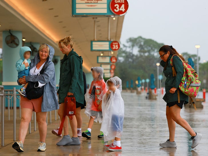 People Head To Disney World Before Hurricane Milton