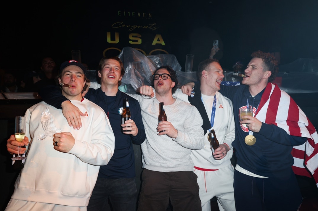 US Hockey Team Celebrate Gold 20