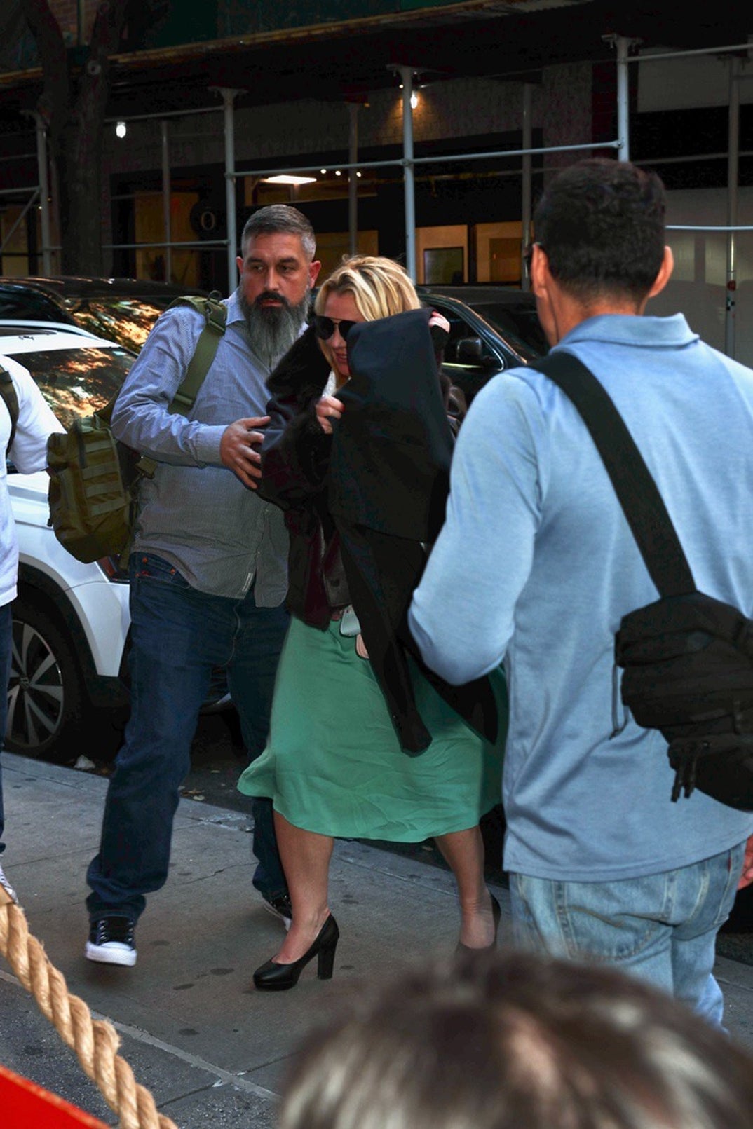 Britney Spears Scarf Cover NYC 7
