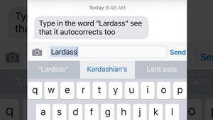 iPhone Autocorrect -- Lardass = Kardashian