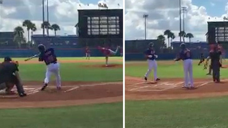 Tim Tebow hits home run in first at-bat for Mets video - Sports