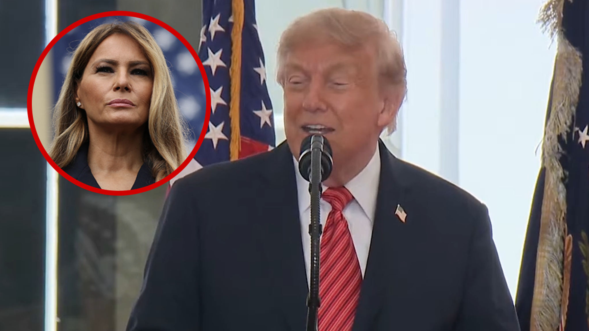President Trump Makes Joke About Melania's Absence on Ireland Trip