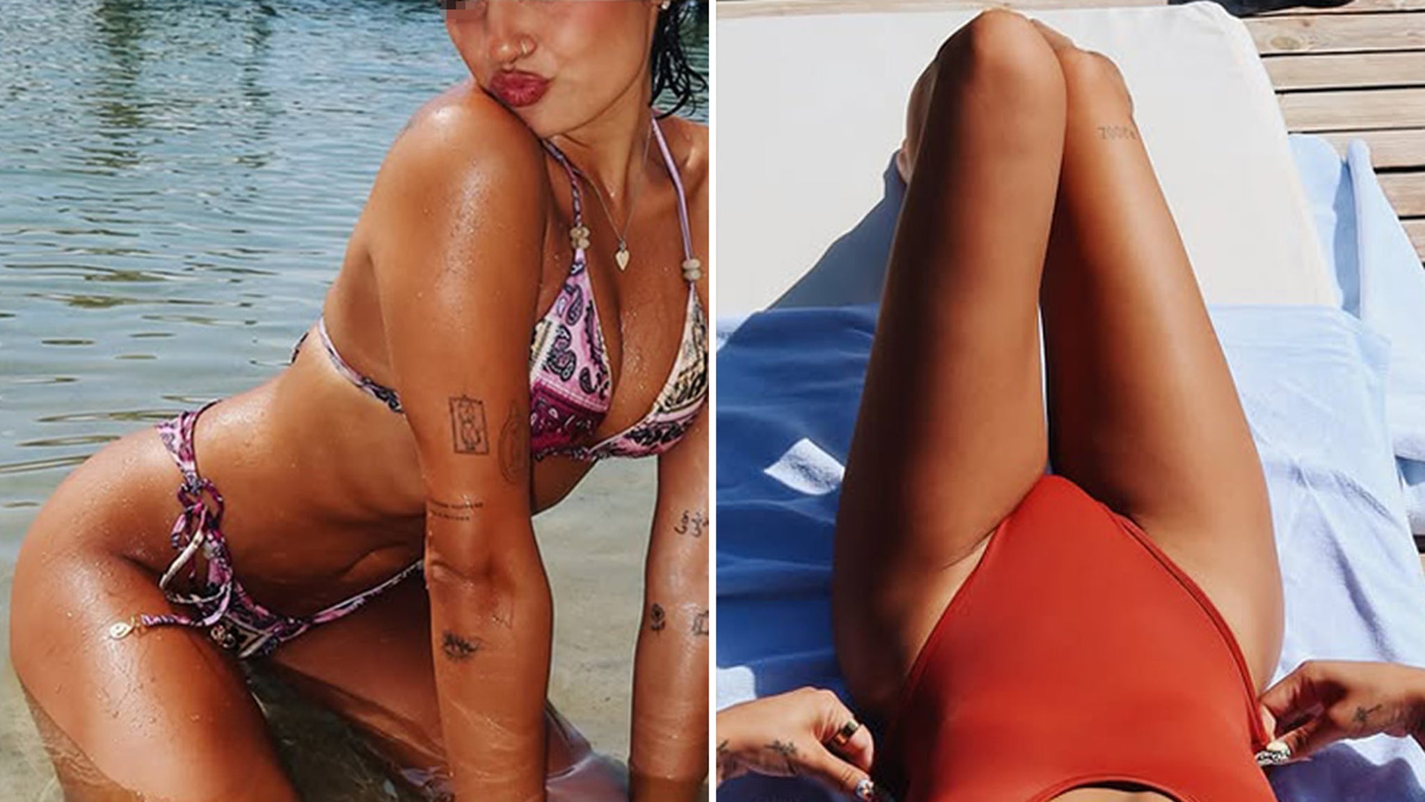 Score The Hot Influencer Sizzling On Vacay!