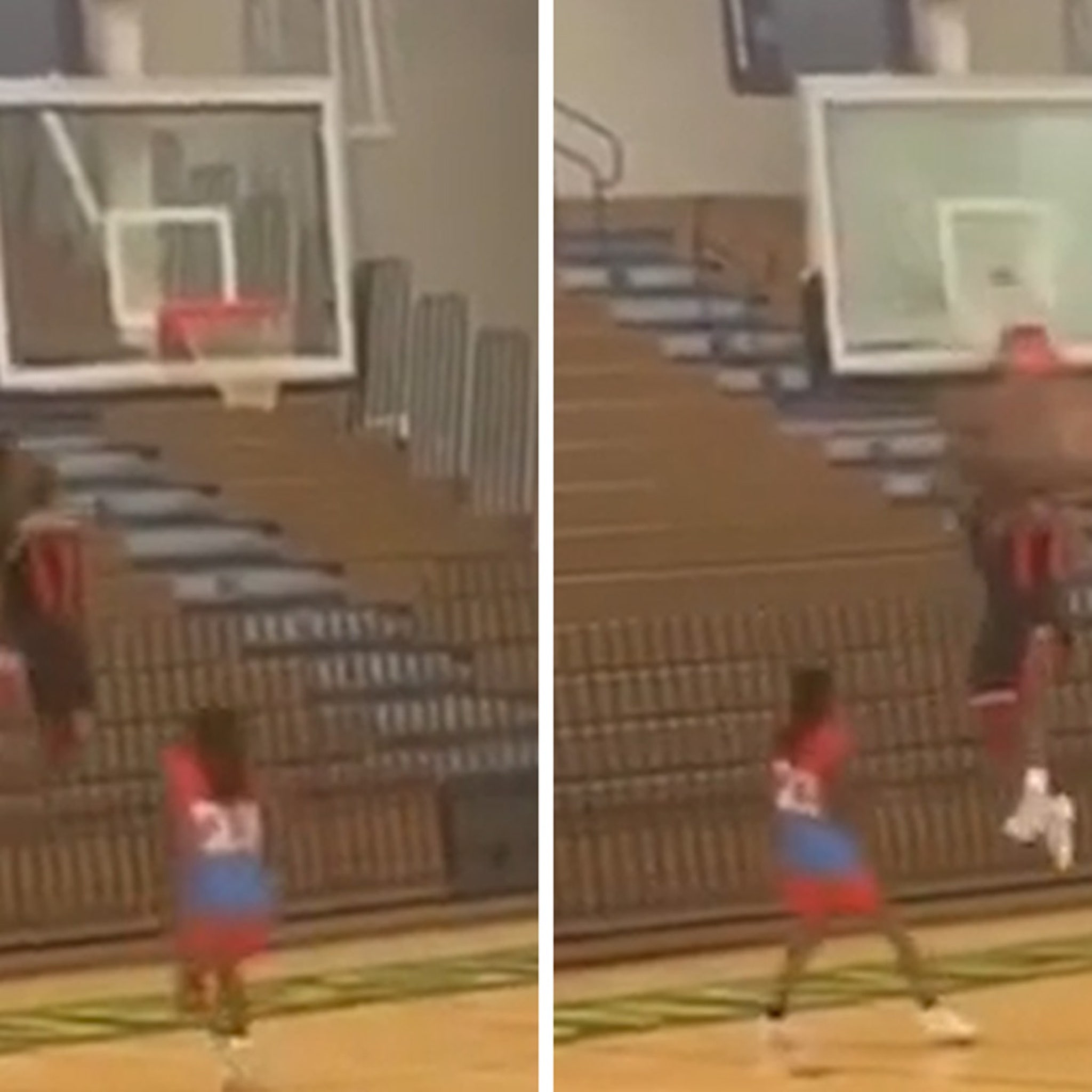Harlem Globetrotters Hooper Shatters Backboard With Vicious Dunk