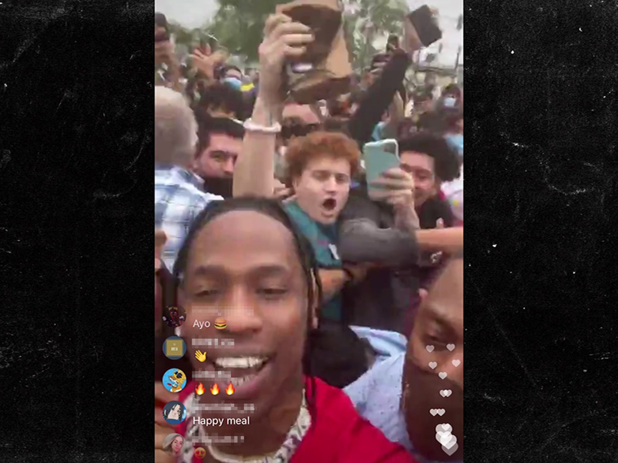 Travis Scott Mobbed By Fans at McDonald's