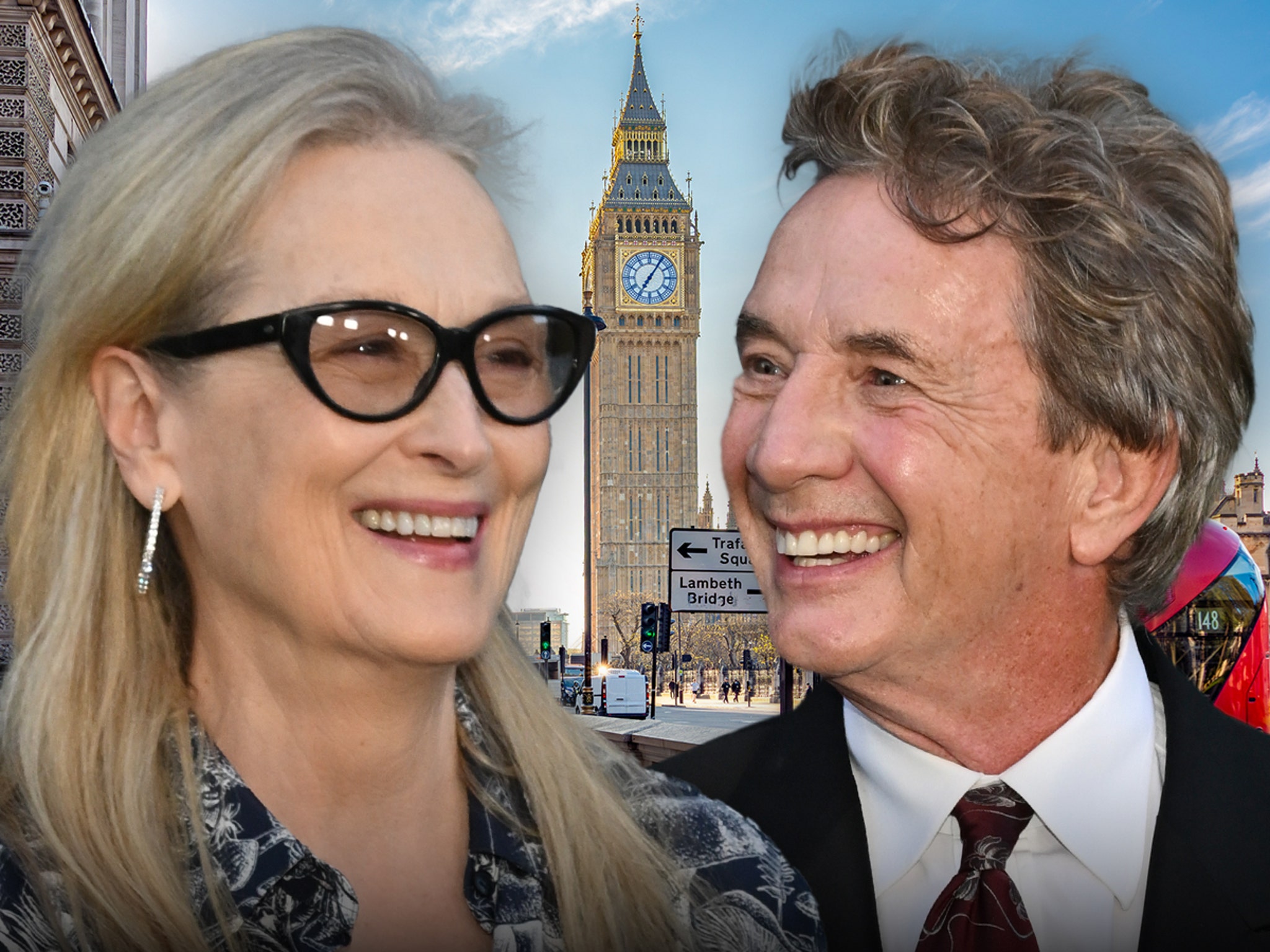 tmz.com - TMZ Staff - Meryl Streep and Martin Short Seen at London Restaurant Amid Split Rumors