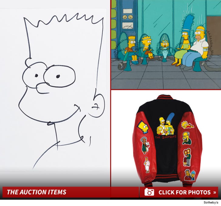 Sotheby's "Simpsons" Auction -- Don't Have a Cow Man!