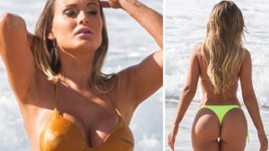 Miss Butt Brazil Model -- Whoops! Lost My Bikini Top