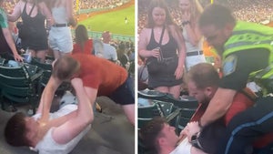 Red Sox Fans Fight During Game At Fenway Park, Separated By Security