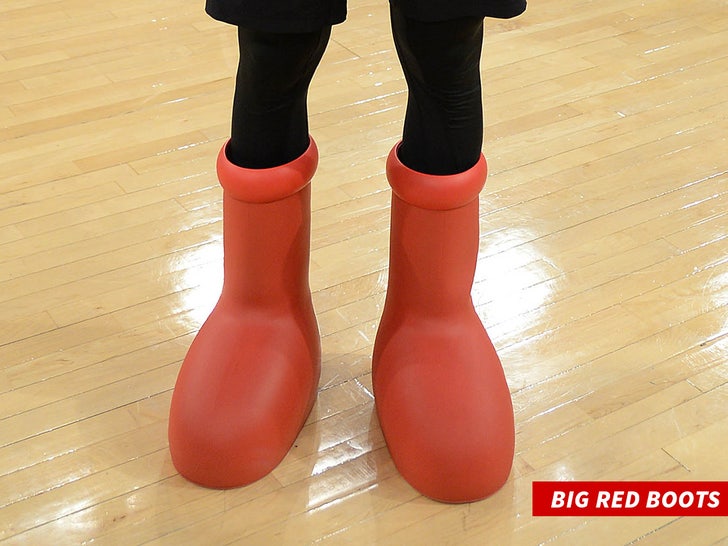 big red boots