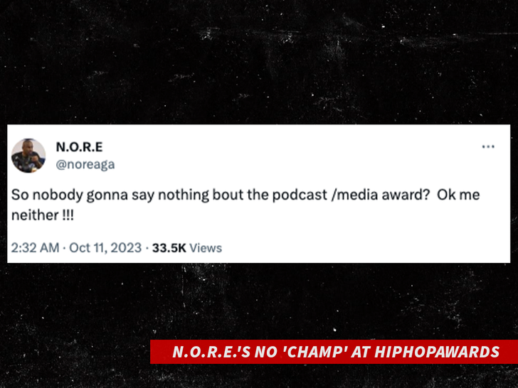 N.O.R.E.'s No 'Champ' At HipHopAwards
