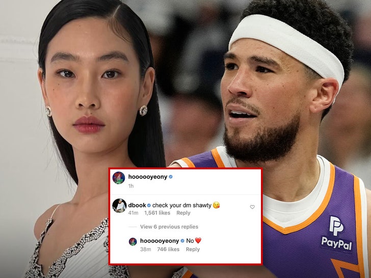 Devin Booker Fans Rush To 'Squid Game' Star Hoyeon Jung's IG After Fake Flirty Comment
