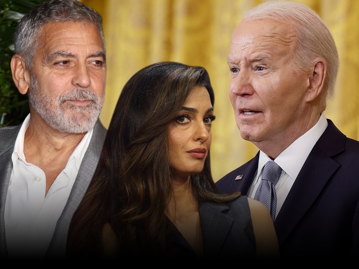 George e Amal Clooney e Joe Biden