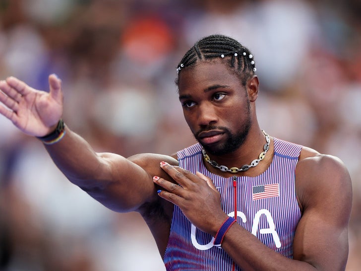 Noah Lyles Racing At The Olympics