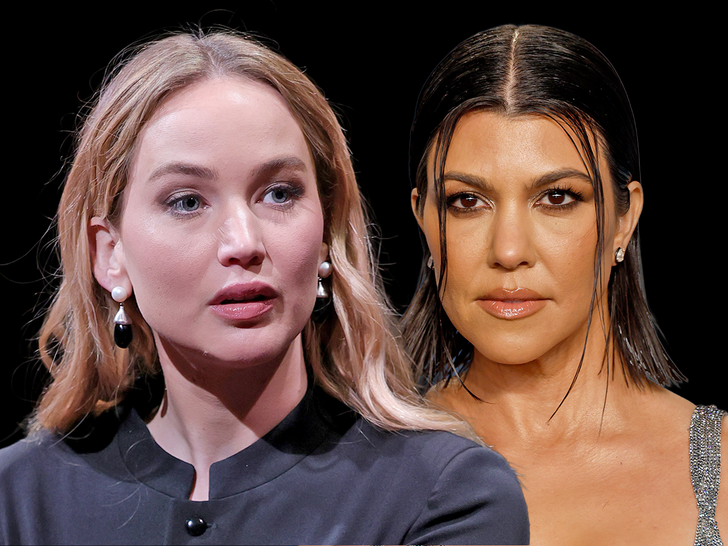 jennifer lawrence kourtney kardashian main getty