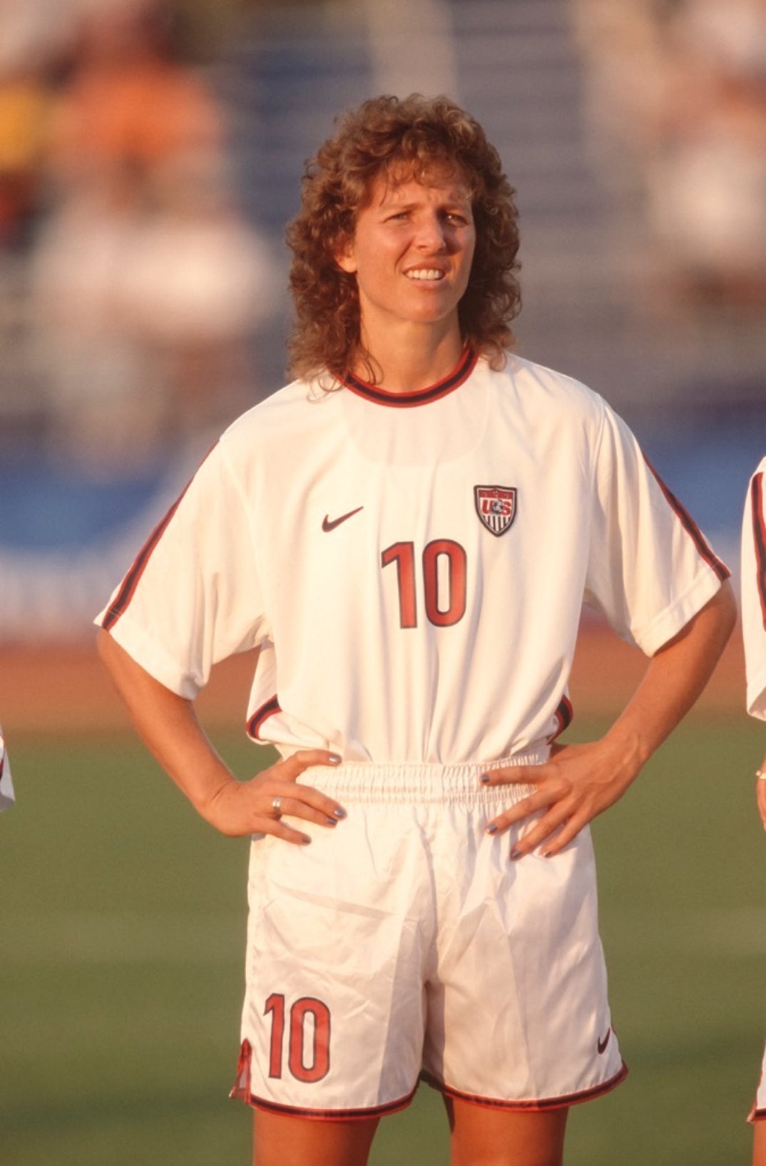 Michelle Akers on the Soccer Field