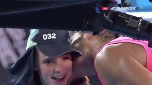 Rafael Nadal's Return Shot Nails Ball Girl in Face, Star Apologizes With Kiss