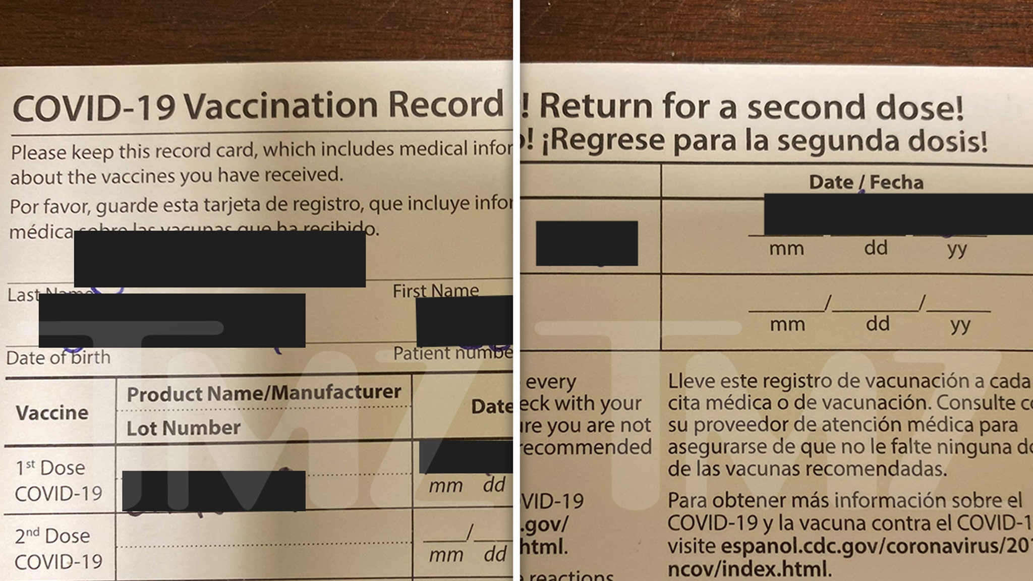 Pfizer's COVID-19 Vaccination Card