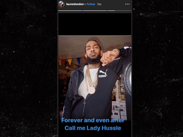 My beloved King': Nipsey Hussle's partner Lauren London posts