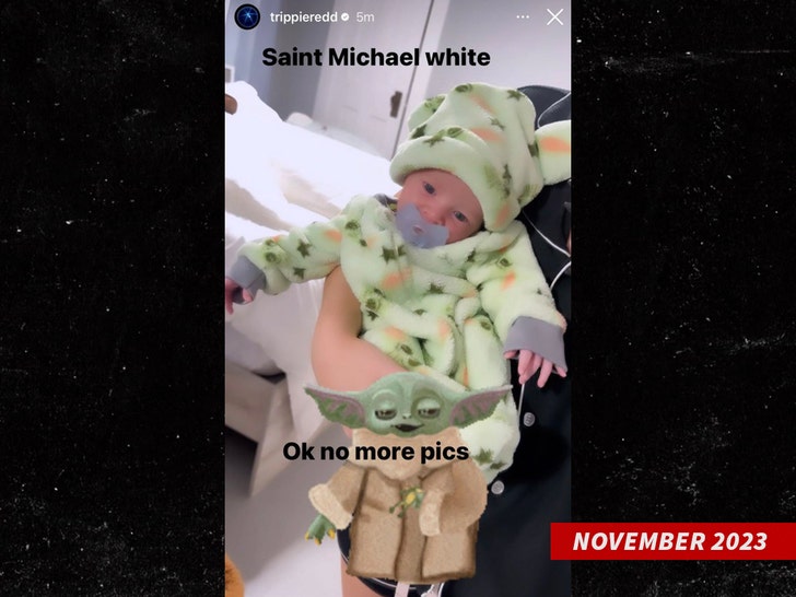 Trippie Redd announces his son Saint Michael White