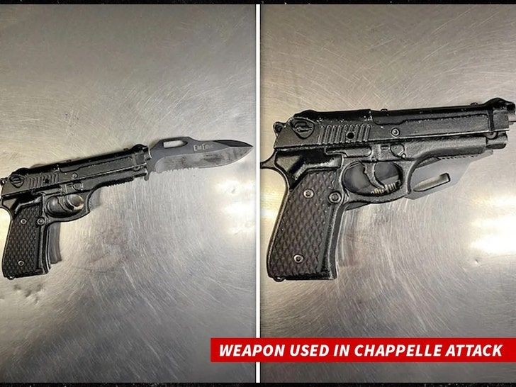arme utilisée lors de l'attaque de Dave Chapelle